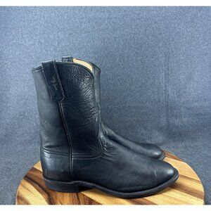 Rios Of Mercedes Kemo Sabe Mens Black Leather Cowboy Western Boots Sz 13D 109150